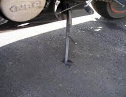 motorcycle kickstand support