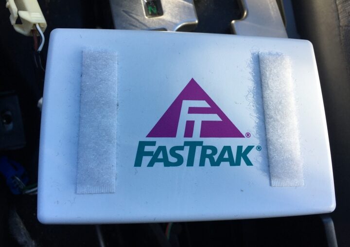 how to hide fastrak transponder