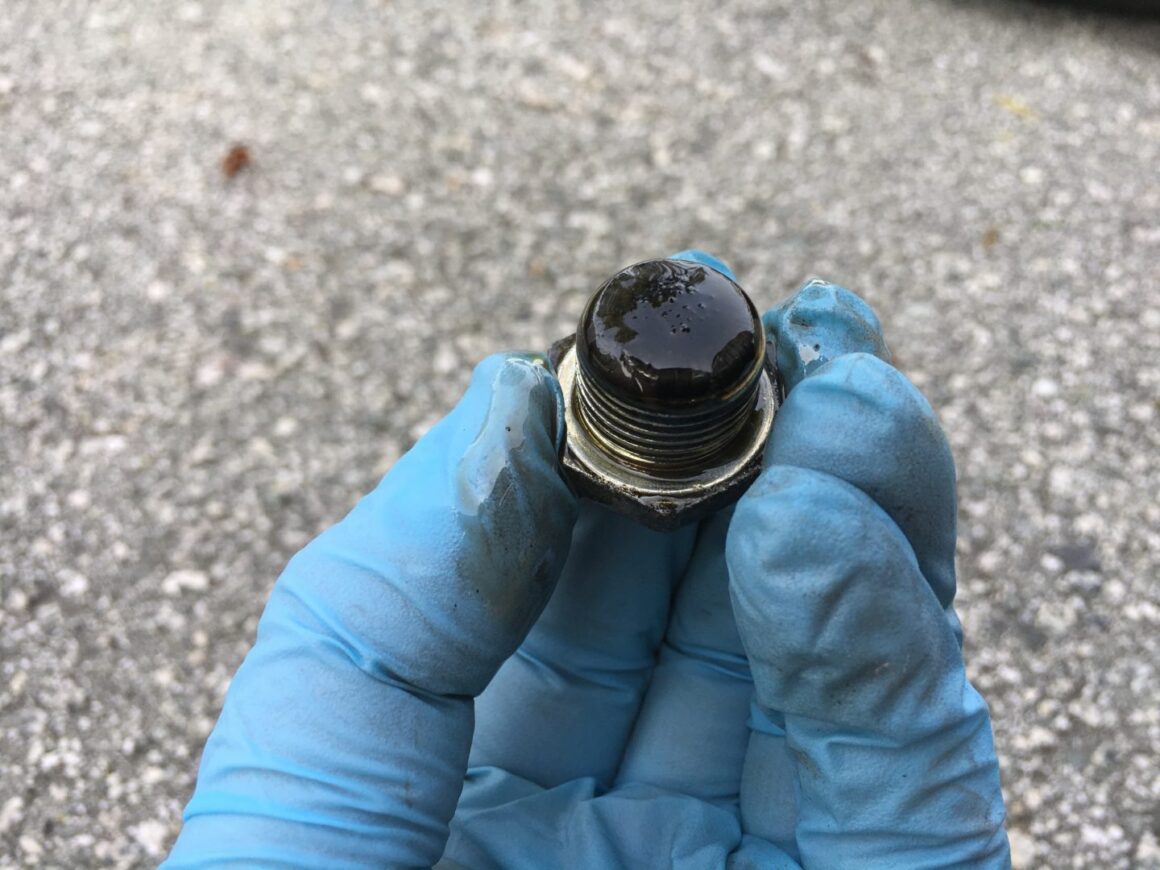 4th gen 4runner rear differential plug with goop