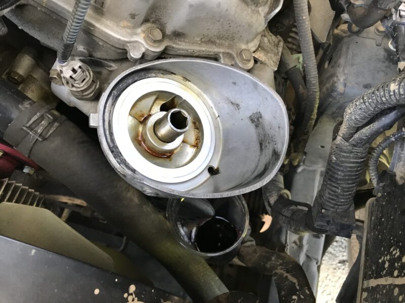 4th gen 4runner oil filter removed