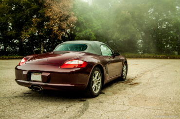 2007 porsche boxster review - rear 3/4