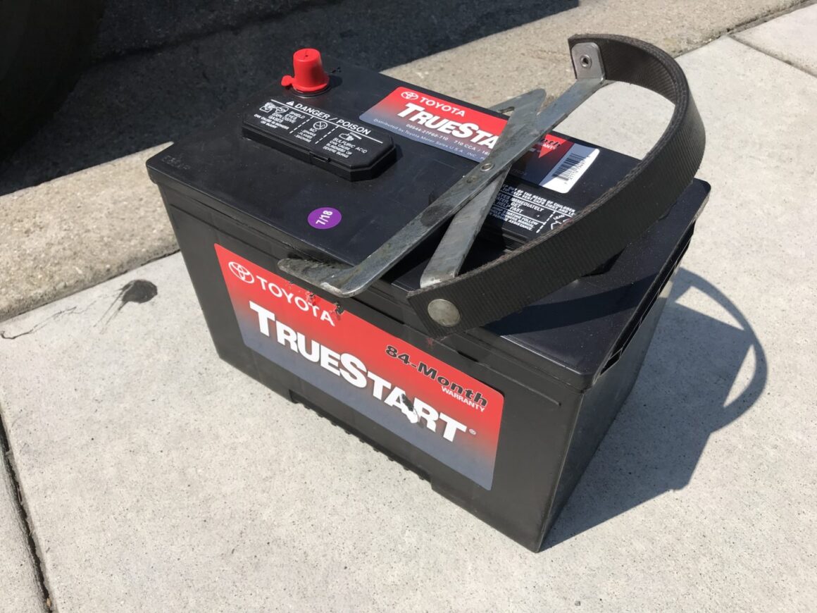 car battery holder