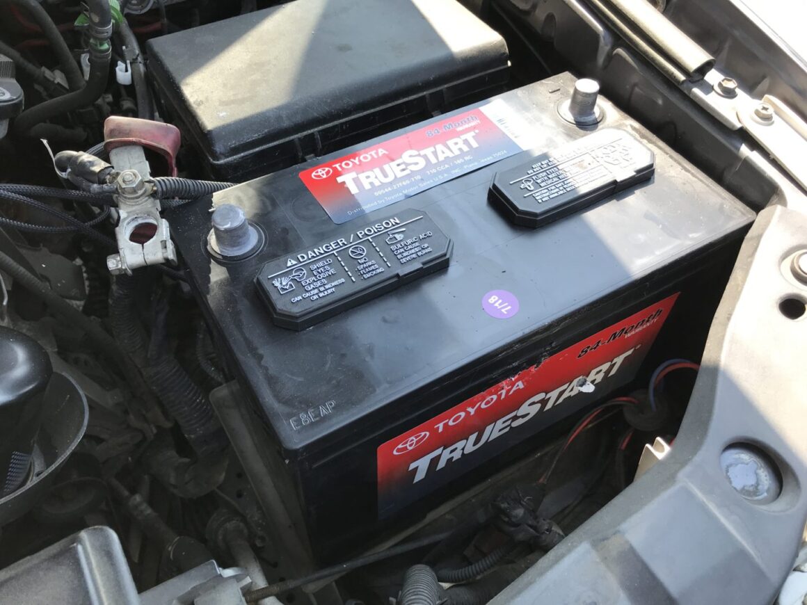 new toyota truestart battery in place