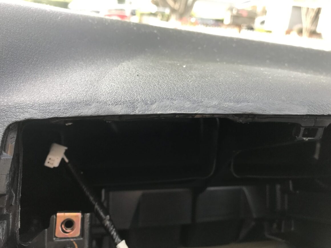 lexus is350 fixing dashboard damage