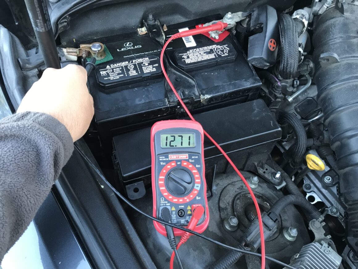 checking voltage after alternator replaced