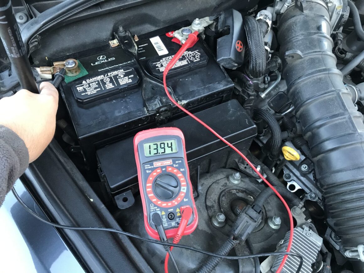 checking voltage after alternator replaced with idle