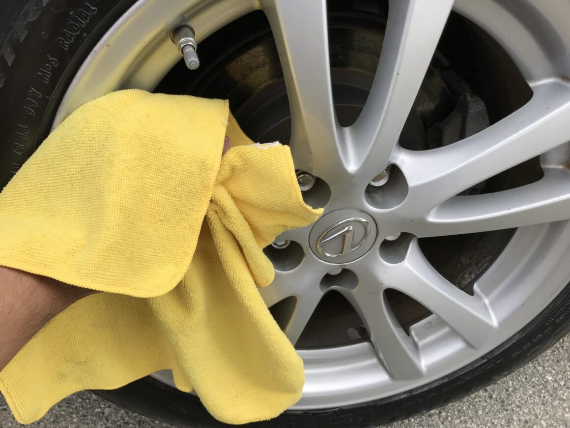 how to clean and dress tires