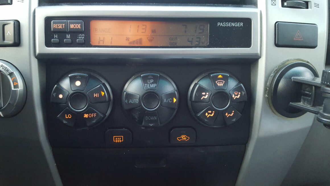 4runner 4th gen climate control knob lights and lcd screen out