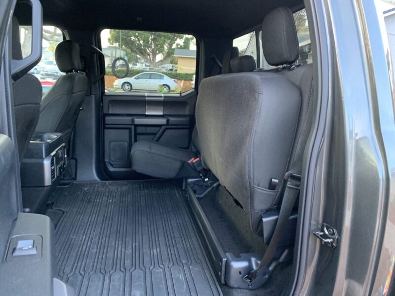 How to fold down rear seat back on 2009-20014 Ford F-150 Super Crew 