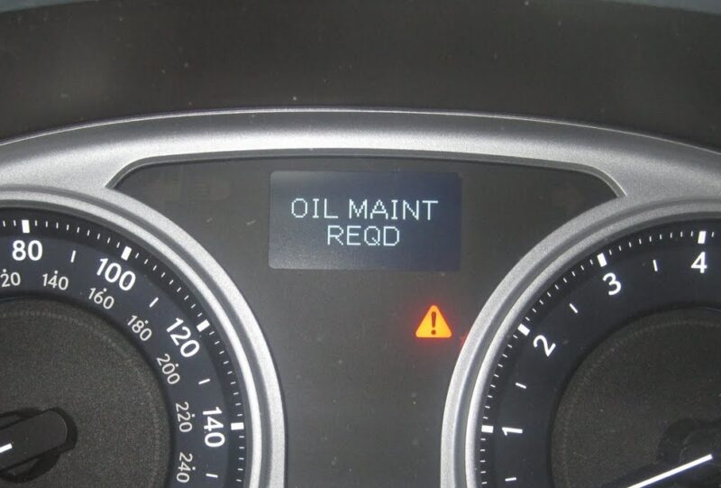 Oil maint reqd lexus