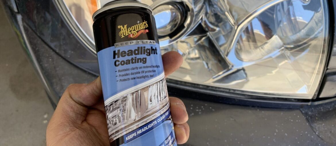 Meguiar's Aerosol Headlight Coating Done Properly 