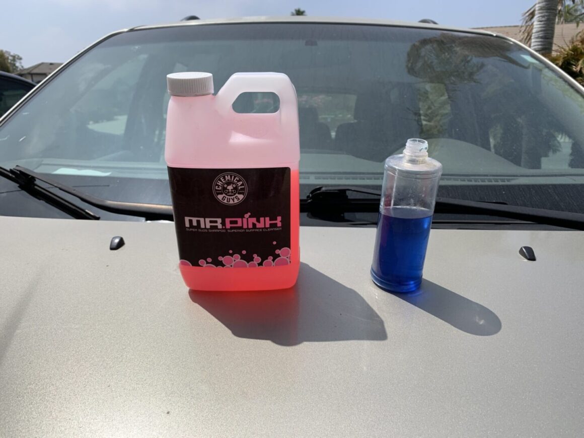 comparing car soap versus dish soap for washing car