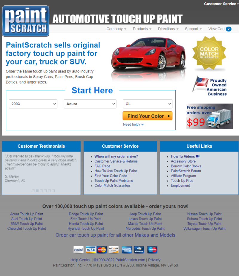 Paintscratch Automotive Touch Up Paint Review The Track Ahead