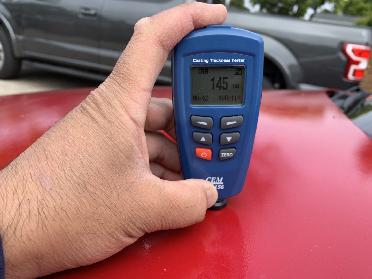 Checking On Paint Example How to Check Paint Thickness on a Car Before Polishing or Sanding - The ...