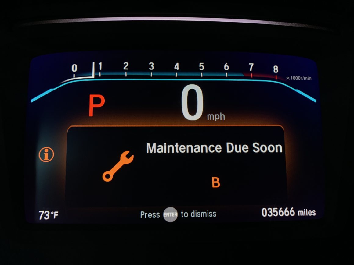 How to Reset the Maintenance Minder: 5th Gen Honda Odyssey (2018-2023)